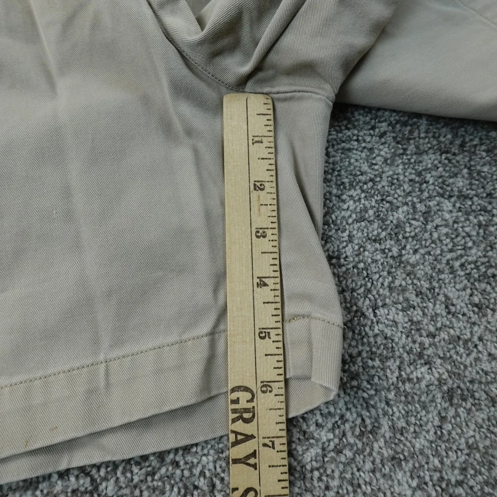 VTG Polo Ralph Lauren Shorts Mens 34 Beige Tan Andrew Chino Pleated 90s Golf Dad